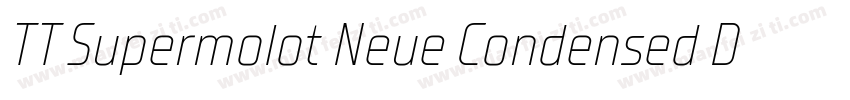 TT Supermolot Neue Condensed DmI字体转换